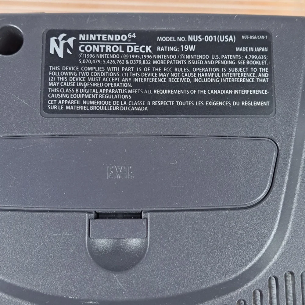 Vintage 1996 Nintendo 64 Black shell console Shark Pad Pro 64 controller tested
